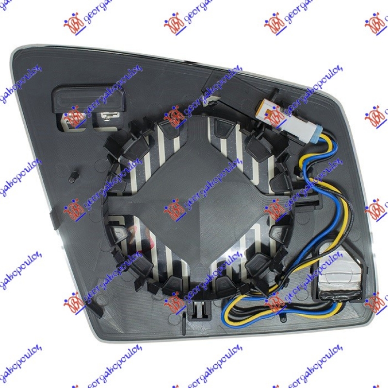 STAKLO RETROVIZORA SA GREJACEM (MRTAV UGAO) (ASFERICNO)